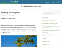 Tablet Screenshot of adventuredivingflorida.com